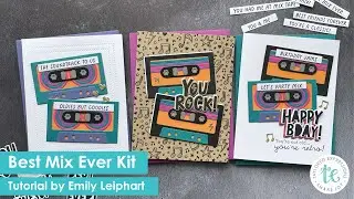 Retro Cassette Tape Cards | Best Mix Ever Cardmaking Kit | Taylored Expressions