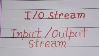 What is I/O stream? Input/output stream functions? I/O stream in C++.  