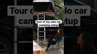 My car camping set up!