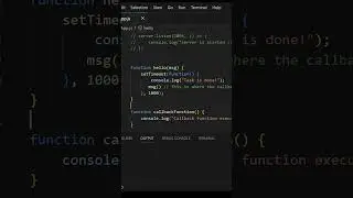 JavaScript Callback Function 