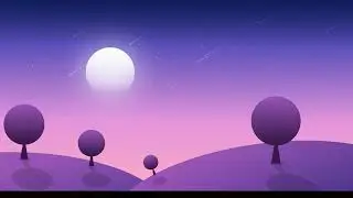 How to create moon background in illustrator