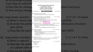 #MSN question paper #MScNsg#AVBMU