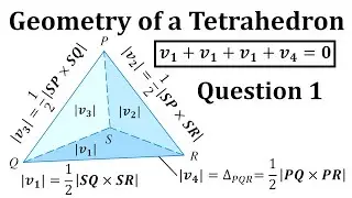 Geometry of a Tetrahedron: Question 1: Calculating Surface Area with Cross Products