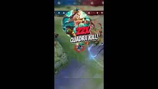 22 Kills Consort Yu Quadra Kill OP Build #honorofkings #gaming #moba #shorts