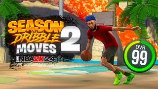 I have found BEST DRIBBLE MOVES in NBA 2K24 (SEASON 2) - BEST GLITCHY DRIBBLE MOVES NBA 2K24