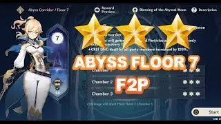 Genshin Impact Mobile - 9 Stars Abyss Floor 7 Guide + Tips And Trick For F2P Players.