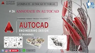 AUTOCAD TUTORIAL || Lecture-26 Annotation (Dimension) In Autocad 