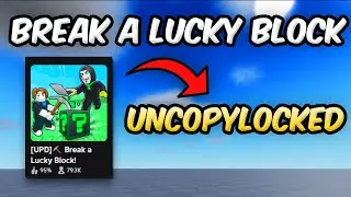 BREAK A LUCKY BLOCK UNCOPYLOCKED | ROBLOX STUDIO