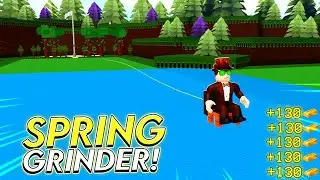 Insane Spring Gold Grinder Tutorial In Roblox Build A Boat For Treasure