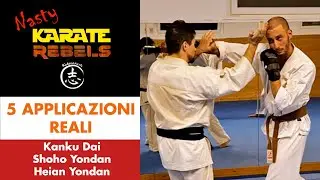 5 APPLICAZIONI REALI di Kanku Dai, ShohoYondan, Heian Yondan - 5 real applications for kankudai