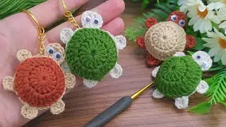 These cute miniature crochet turtles turned out very nice!!! I explained it in a very easy way!