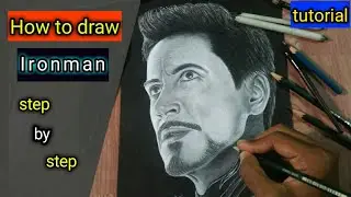 How to draw iron man , shading, blending in hindi // shading tutorial step by step