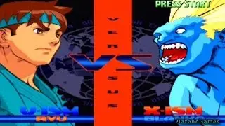 Street Fighter Alpha Anthology - Ryu vs Blanka - Street Fighter Alpha 3 - PlayStation 2 - HD