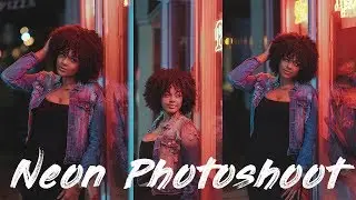 Neon Photoshoot In The Rain - Canon 6d MK II