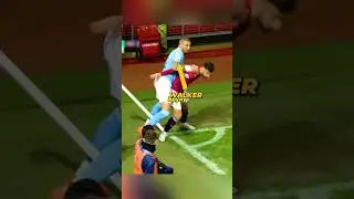 Footballers against the corner flag 