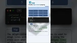 CSS FlexBox align-content #htmlcss  #coding
