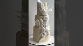 Идея свадебного декора🕊️ Вес - 10,5 кг, угадаете высоту? #cakedecorating #свадебныйторт