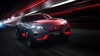 Peugeot Quartz is a 500PS Hybrid Crossover Concept - First Look