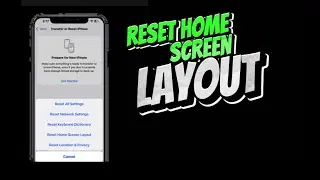 How To Reset Home Screen Layout on iPhone