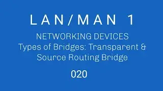 20. Types of Bridges: Transparent & Source Routing Bridge