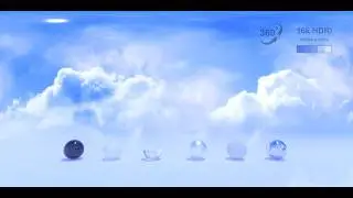 New project 3838: A blue sky with clouds animation using a 16K 360° HDRI texture.