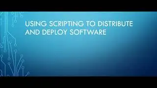 Using Scripting to install programs