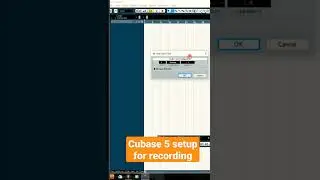 Cubase 5 setup for recording 