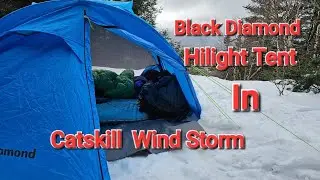 2 nights on a ledge in Catskill Mountains during a winter storm.