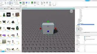 a tesla pulling a plastic brick in roblox studio