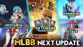 LUNOX WINNER M6 SKIN ? | NOVARIA COLLECTOR PART 2 | 58 TOTAL AOT TOKENS - Mobile Legends 
