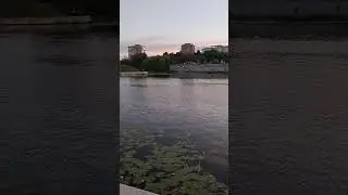 Вечерняя набережная реки Ока. Орёл