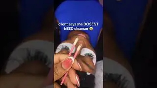 Lash extension cleanser