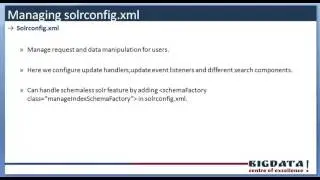 Managing solr config,xml, solr config.xml, solr administration