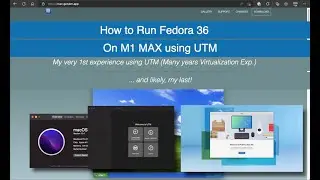 How to Run Fedora 36 on M1 Max using UTM