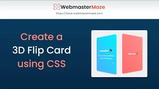 Create a 3D Flip Card using CSS