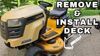 How to Remove and Install Cub Cadet LTX1045 Deck