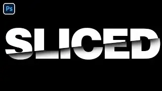 Sliced Text Effect in Adobe Photoshop | Easy Photoshop Tutorial