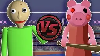 PIGGY vs BALDI! (Baldi's Basics vs Roblox Piggy Rap Battle) | CARTOON RAP ATTACK!