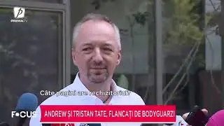 Frații Tate, din nou în fața instanței. Andrew și Tristan Tate, flancați de gărzi de corp