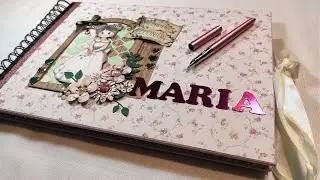Libro de firmas de comunión personalizado Niña. Álbum comunión scrapbook. Regalo comunión