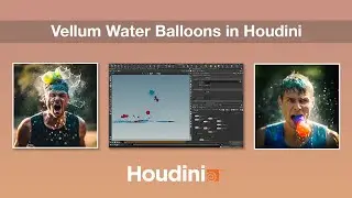 Simple Vellum Water Balloon Set up in Houdini