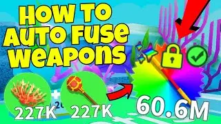 How To Auto Fuse Weapons [Weapon Fighting Simulator]