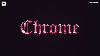 Photoshop Tutorial: Text Chrome Effect | Ade Diana R.