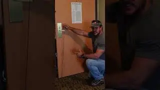 Under the door tool + improvised hotel door latch bypass