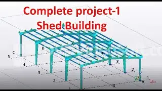 Tekla steel structure detailing complete project-1 | shed building
