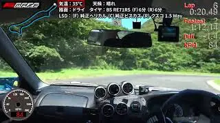 日本海間瀬サーキット／1:09.930 (2024年8月4日）外気温35℃の猛暑で、車も人間もヘロヘロの巻
