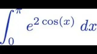 Integral of the exponential of cosines
