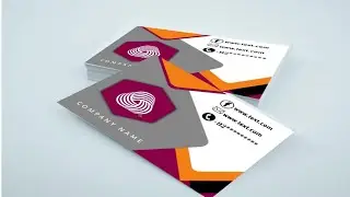 Business card | Visiting card design in pixellab.