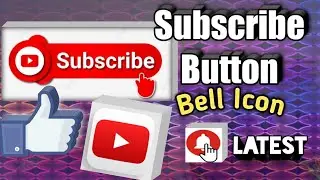 2020 Latest Youtube Subscribe Button and Bell Icon Animation Green Screen