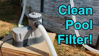 How to CLEAN Bestway, Coleman, Intex POOL FILTER -- FAST!